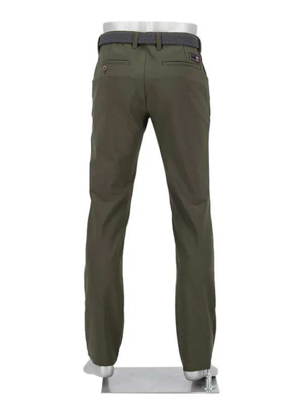 ALBERTO Golfhose Rookie Coffee, Regular Fit, Mikrofaser atmungsaktiv, olivgrün^ Hosen|Hosen