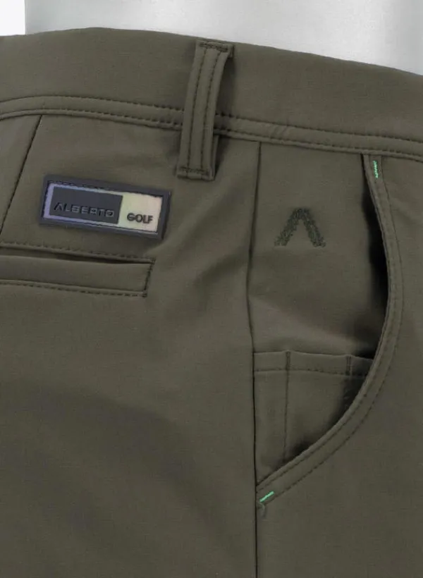 ALBERTO Golfhose Rookie Coffee, Regular Fit, Mikrofaser atmungsaktiv, olivgrün^ Hosen|Hosen