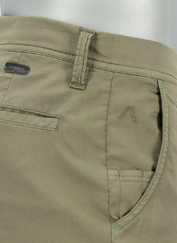 ALBERTO Golfhose Rookie light, Regular Fit, Baumwolle, militärgrün^ Hosen|Hosen