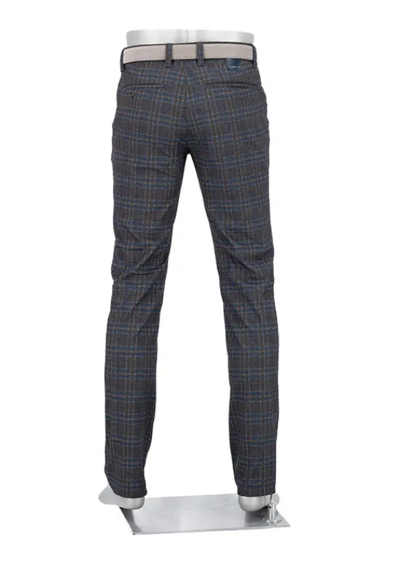 ALBERTO Golfhose Rookie, Regular Fit, Jersey, graublau-braun kariert^ Hosen|Hosen