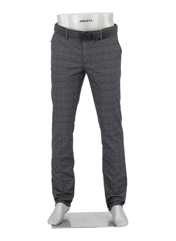 ALBERTO Golfhose Rookie, Regular Fit, Jersey, dunkelgrau kariert^ Hosen|Hosen