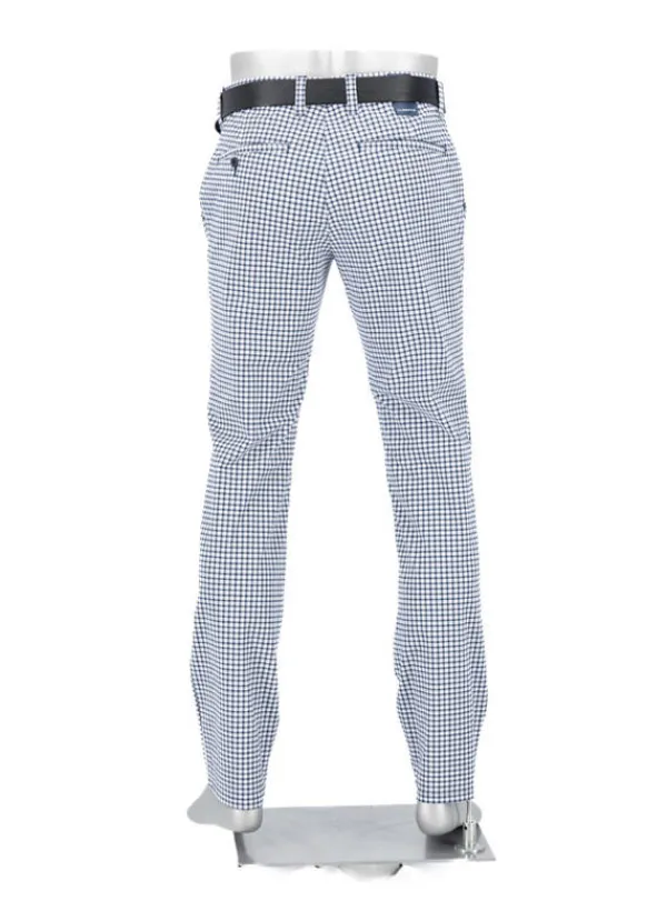 ALBERTO Golfhose Rookie, Regular Fit, Revolutional®, blau-weiß kariert^ Hosen|Hosen