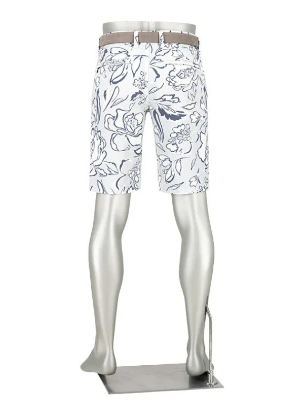 ALBERTO Golfshorts Earnie, Regular Fit, Mikrofaser, hellblau gemustert^ Hosen|Hosen