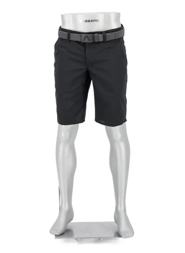 ALBERTO Golfshorts Ernie, Regular Fit, Mikrofaser wasserabweisend, schwarz^ Hosen|Hosen