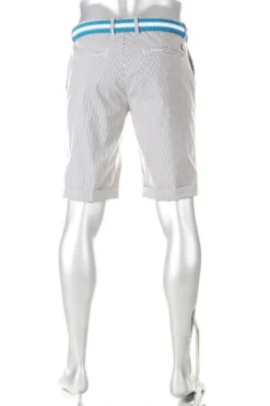 ALBERTO Golfshorts Ian-K, Slim Fit, Mikrofaser wasserabweisend, grau-beige gestreift^ Hosen|Hosen