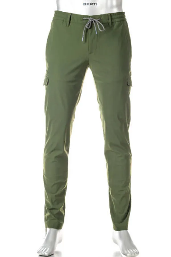 ALBERTO Hose Bike-Clay, Slim Fit, Revolutional®, militärgrün^ Bike