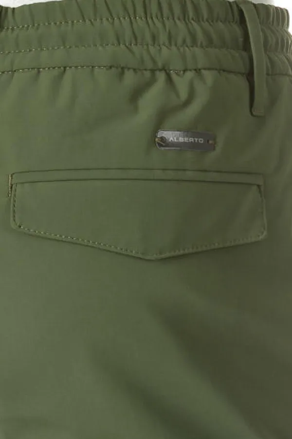 ALBERTO Hose Bike-Clay, Slim Fit, Revolutional®, militärgrün^ Bike