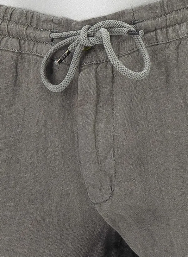 ALBERTO Hose House, Reines Leinen, graubraun^ Smart Cotton|Hosen