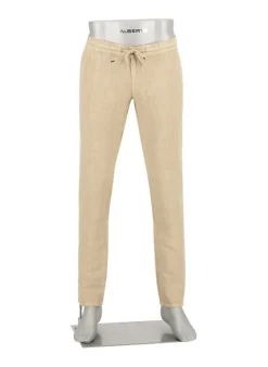 ALBERTO Hose House, Reines Leinen, beige^ Smart Cotton|Hosen