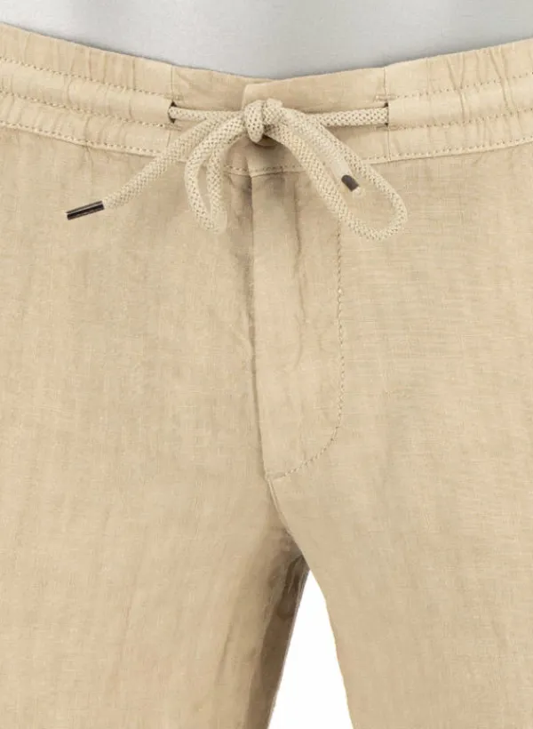 ALBERTO Hose House, Reines Leinen, beige^ Smart Cotton|Hosen