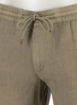 ALBERTO Hose House, Reines Leinen, militärgrün^ Smart Cotton|Hosen
