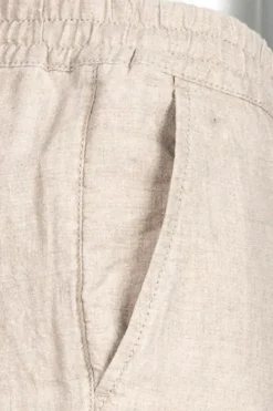 ALBERTO Hose House, Reines Leinen, sand^ Smart Cotton|Hosen