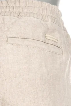 ALBERTO Hose House, Reines Leinen, sand^ Smart Cotton|Hosen