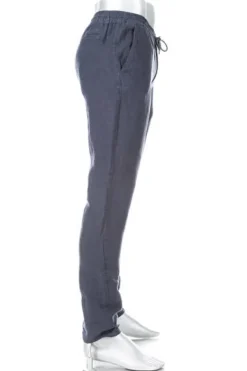 ALBERTO Hose House, Reines Leinen, nachtblau^ Smart Cotton|Hosen