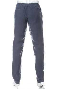 ALBERTO Hose House, Reines Leinen, nachtblau^ Smart Cotton|Hosen