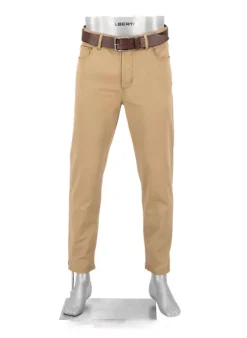 ALBERTO Hose Jive-C, Comfort Fit, Twill, dunkelbeige^ Hosen