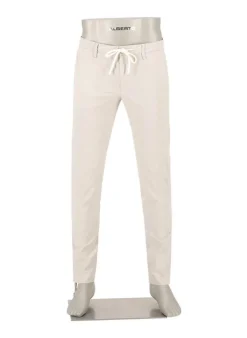 ALBERTO Hose Jump, Slim Fit, Baumwolle, beige gestreift^ Chino|Hosen