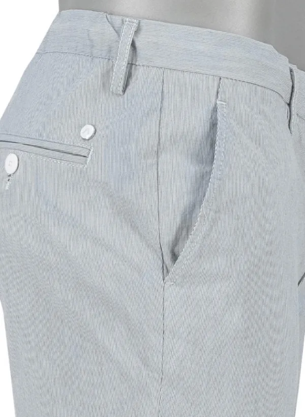 ALBERTO Hose Jump, Slim Fit, Baumwolle, grau gestreift^ Hosen|Chino