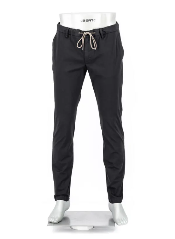 ALBERTO Hose Jump, Slim Fit, Baumwolle, schwarz^ Smart Cotton|Hosen