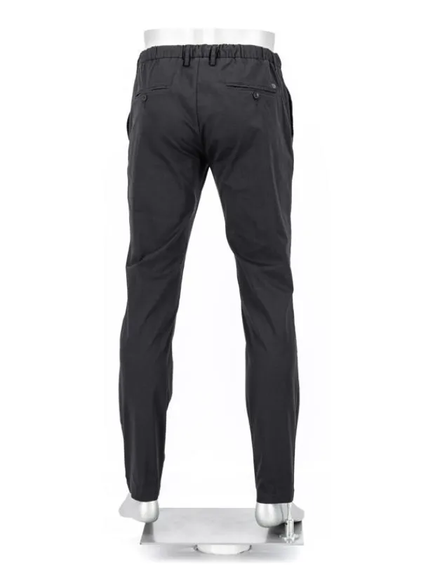 ALBERTO Hose Jump, Slim Fit, Baumwolle, schwarz^ Smart Cotton|Hosen