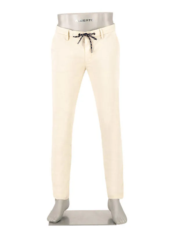 ALBERTO Hose Jump, Slim Fit, Baumwolle, ecru^ Hosen