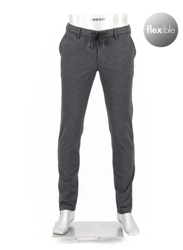 ALBERTO Hose Jump, Slim Fit, Jersey, dunkelgrau^ Hosen