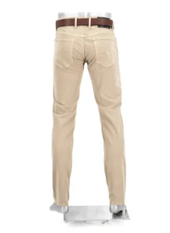 ALBERTO Hose Pipe, Regular Fit, Baumwolle, hellbeige^ Hosen