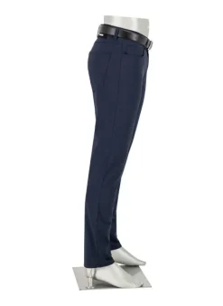 ALBERTO Hose Pipe, Regular Fit Ceramica®, navy meliert^ Hosen