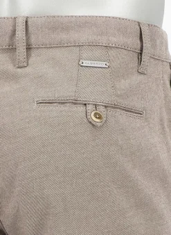 ALBERTO Hose Rob, Slim Fit, Baumwolle, braun meliert^ Hosen