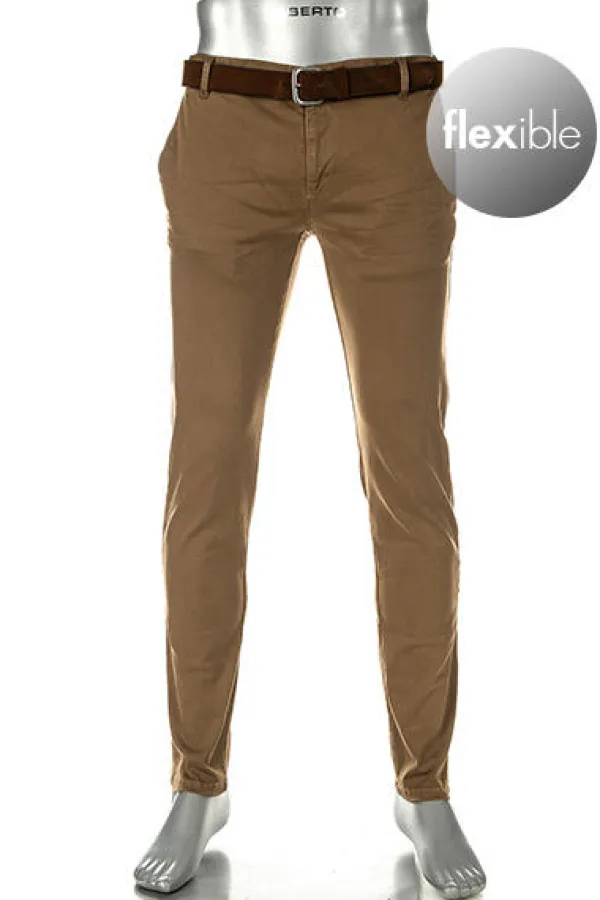 ALBERTO Hose Rob, Slim Fit, Baumwolle T400®, braun^ Jeans