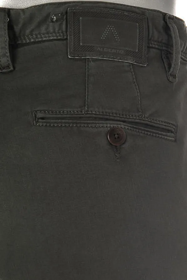 ALBERTO Hose Rob, Slim Fit, Baumwolle T400®, militärgrün^ Jeans
