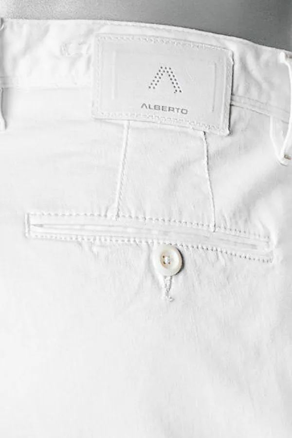 ALBERTO Hose Rob, Slim Fit, Baumwolle T400®, weiß^ Alles Weiss|Jeans