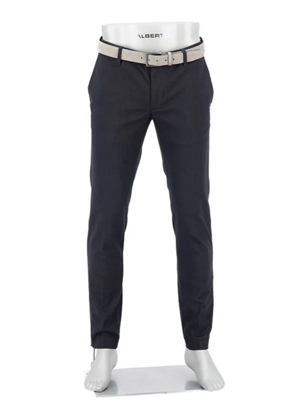 ALBERTO Hose Rob, Slim Fit, Baumwolle, anthrazit meliert^ Hosen