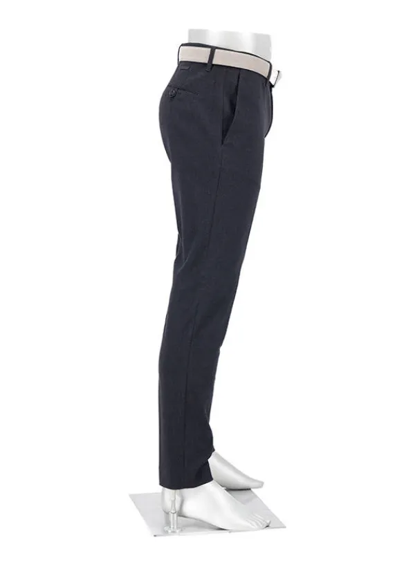 ALBERTO Hose Rob, Slim Fit, Baumwolle, anthrazit meliert^ Hosen
