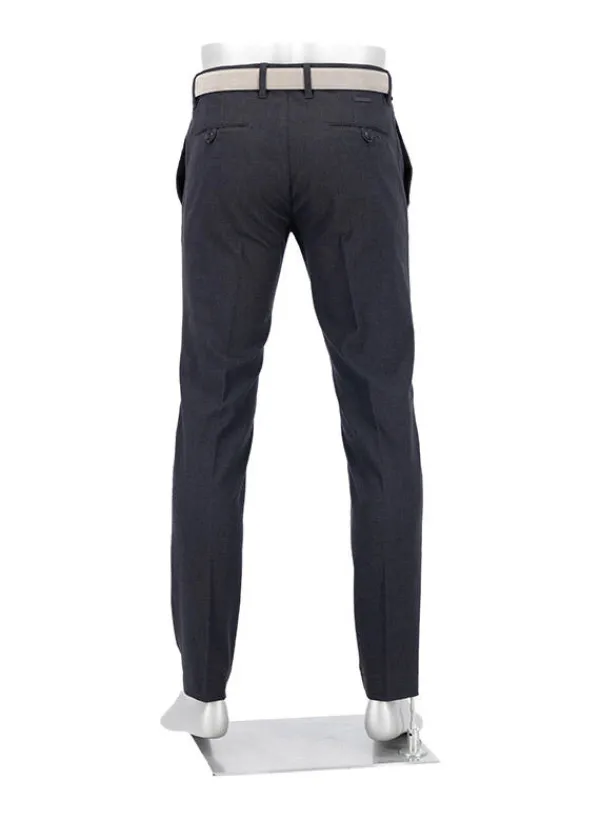 ALBERTO Hose Rob, Slim Fit, Baumwolle, anthrazit meliert^ Hosen