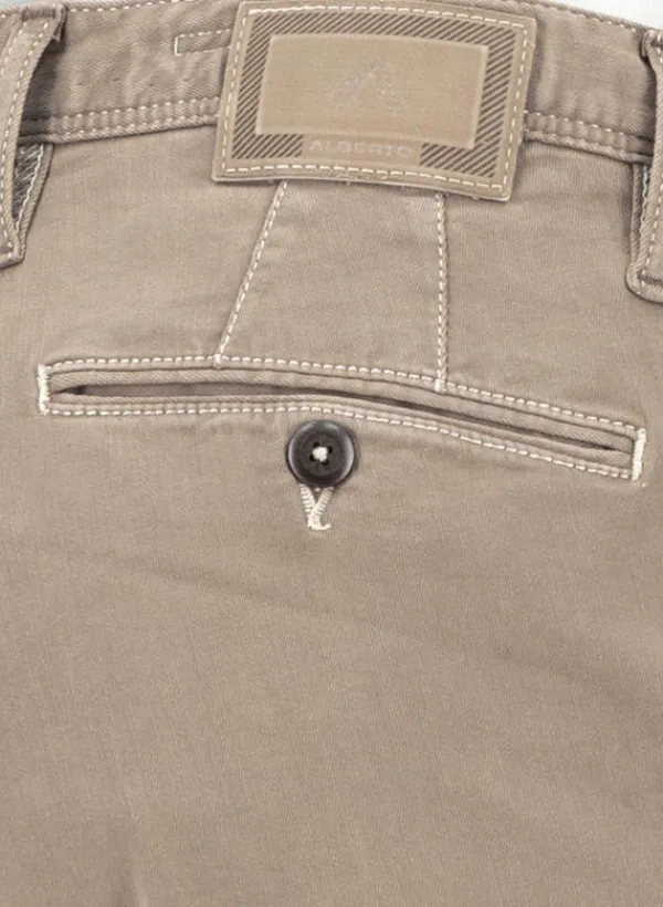 ALBERTO Hose Rob, Slim Fit, Baumwolle T400®, hellbraun^ Jeans