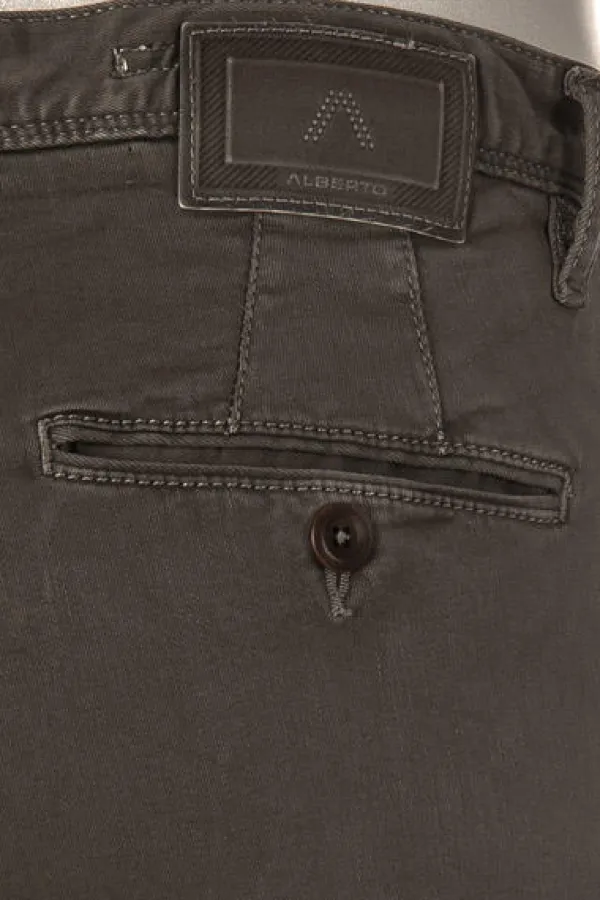 ALBERTO Hose Rob, Slim Fit, Baumwolle T400®, graubraun^ Jeans