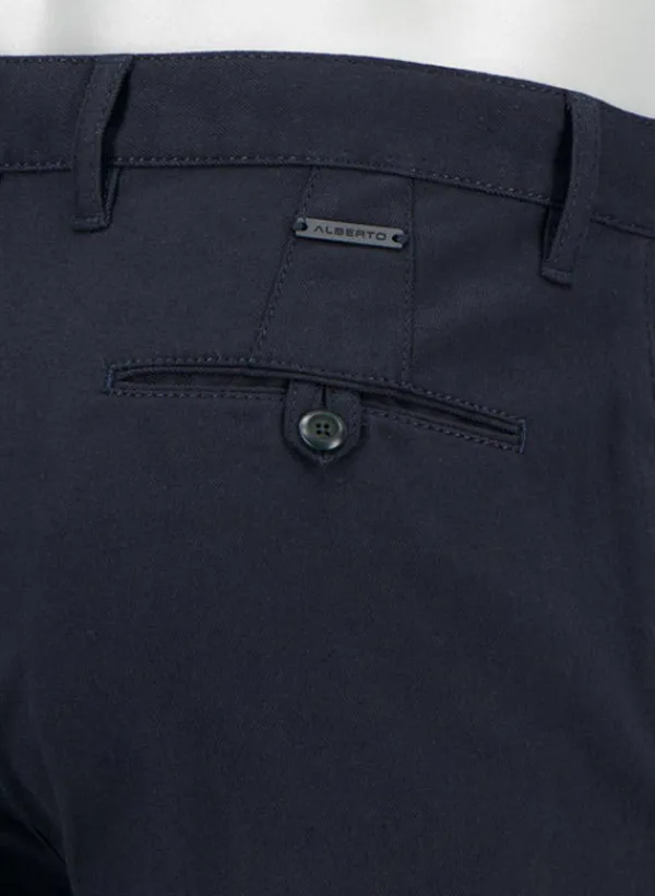 ALBERTO Hose Rob, Slim Fit, Baumwolle, dunkelblau^ Hosen