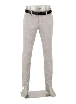 ALBERTO Hose Rob, Slim Fit, Jersey, braun gemustert^ Hosen