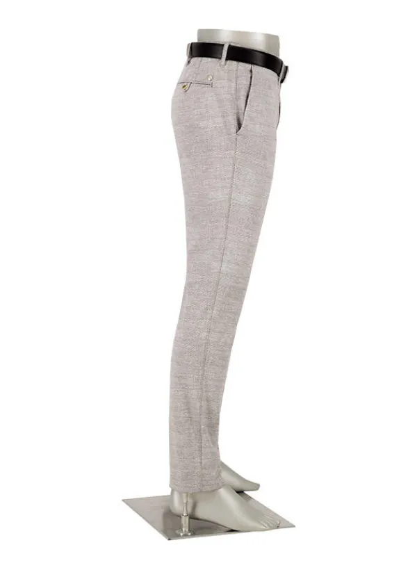 ALBERTO Hose Rob, Slim Fit, Jersey, braun gemustert^ Hosen