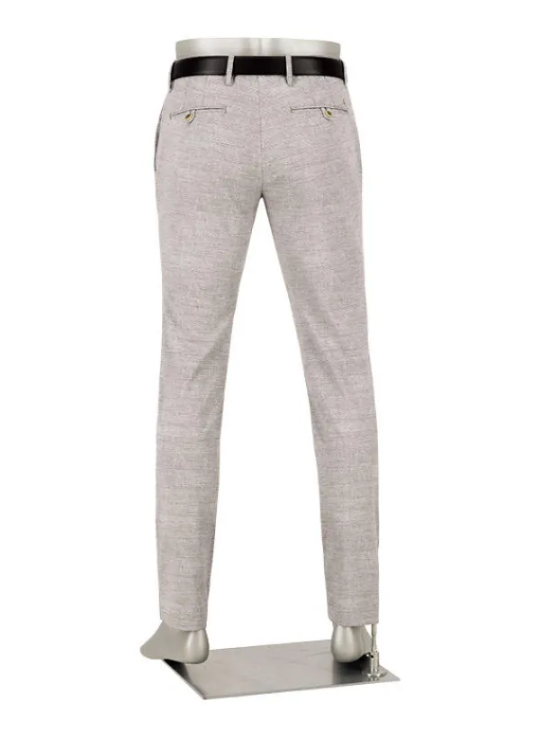 ALBERTO Hose Rob, Slim Fit, Jersey, braun gemustert^ Hosen