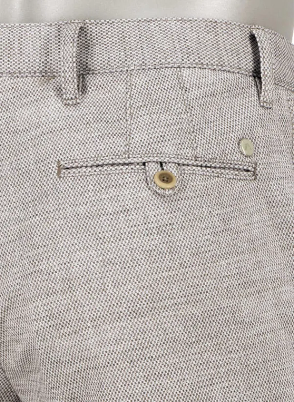 ALBERTO Hose Rob, Slim Fit, Jersey, braun gemustert^ Hosen