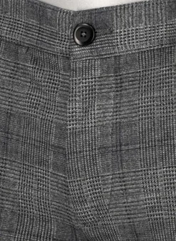 ALBERTO Hose Rob, Slim Fit, Jersey, grau kariert^ Hosen