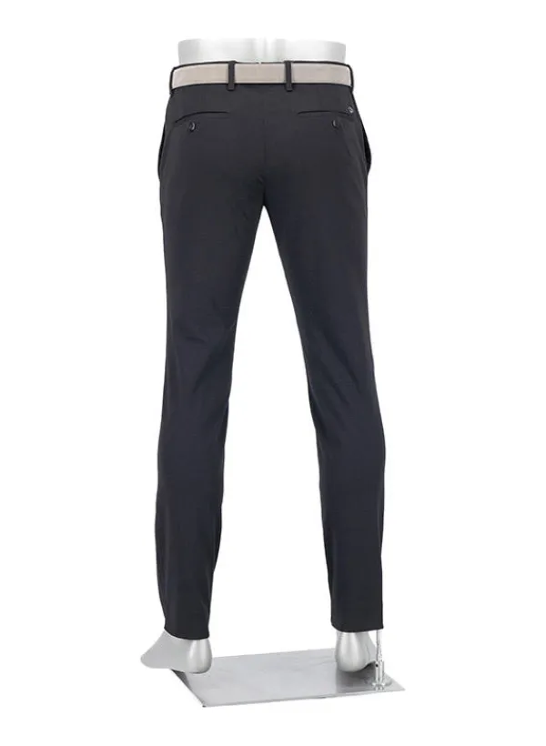 ALBERTO Hose Rob, Slim Fit, Jersey, schwarz^ Hosen