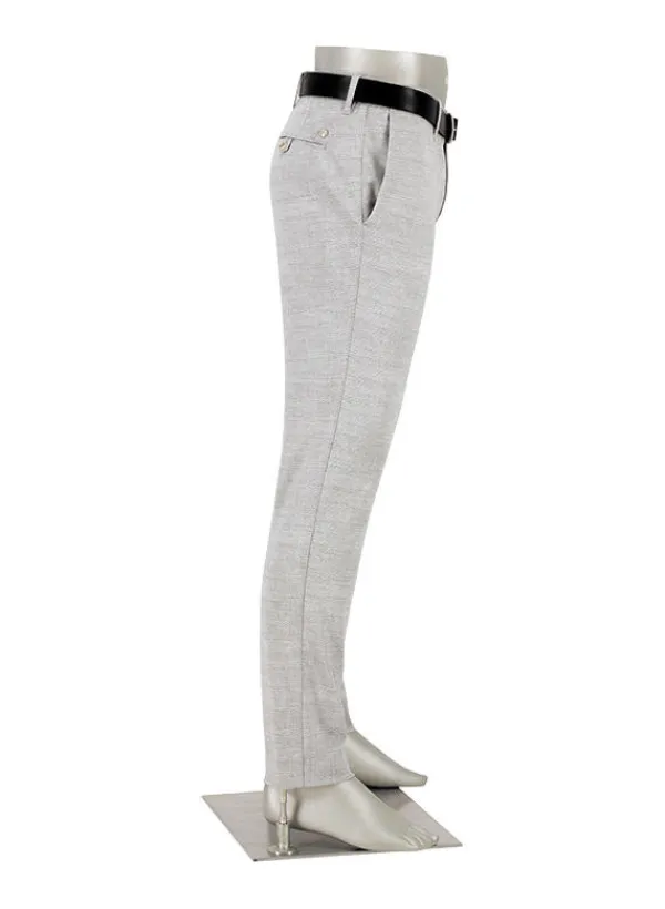 ALBERTO Hose Rob, Slim Fit, Jersey, grau gemustert^ Hosen