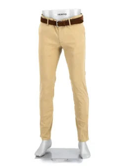 ALBERTO Hose Rob, Slim Fit, Leinen, beige^ Hosen