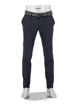 ALBERTO Hose Rob, Slim Fit, Mikrofaser wasserabweisend, navy meliert^ Hosen