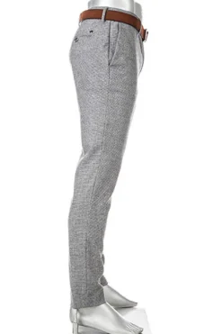 ALBERTO Hose, Slim Fit, Wolle waschbar, grau meliert^ Dressy|Hosen