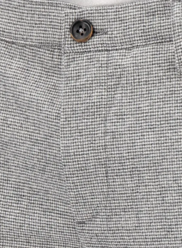 ALBERTO Hose, Slim Fit, Wolle waschbar, hellgrau meliert^ Hosen