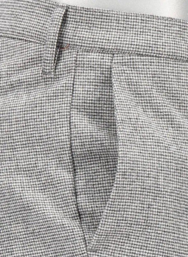 ALBERTO Hose, Slim Fit, Wolle waschbar, hellgrau meliert^ Hosen